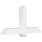 Ekena Millwork Eugene Architectural Grade PVC Gable Bracket, 60"W x 30"H x 6"D x 6"F, 12/12 Pitch GBP060X30X0606EUG00 - alternate 1